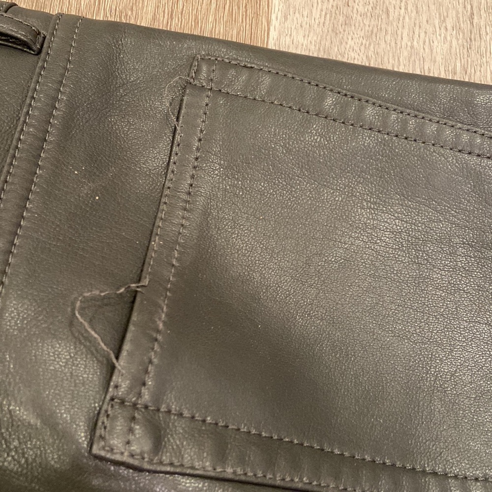 Aritzia Babaton Grey Melina Faux Leather Pants - Picture 6 of 6